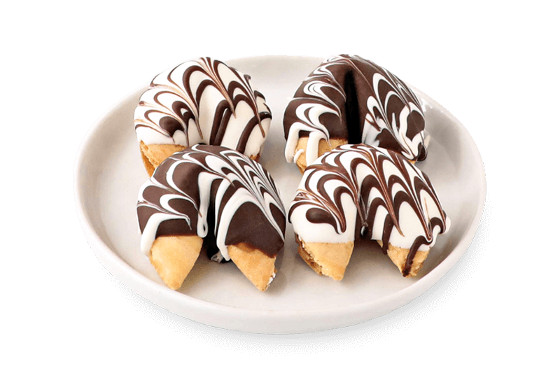 Chocolate-Dipped Fortune Cookies (4)